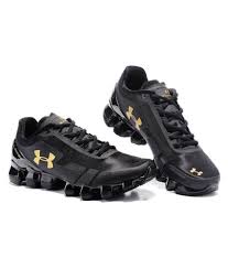 nike under armour scorpio black running shoes