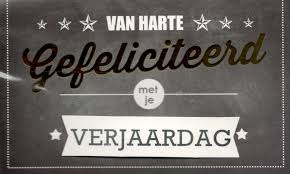 Verjaardagskaart Van Harte Gefeliciteerd Met Je Verjaardag