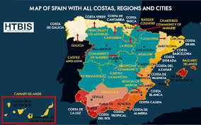 Spain is located in the south west of europe on the iberian peninsula. Your Ultimate Map Of Spain With All The Regions The Costas And The Spanish Cities How To Buy In Spain