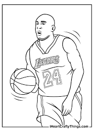 Paint and color your favorite remember to share basketball coloring book pages with twitter or other social media, if you curiosity with this wallpaper. Printable Kobe Bryant Coloring Pages Updated 2021
