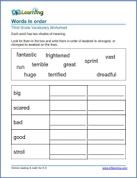 These albums are here t. Shades Of Meaning Worksheets K5 Learning