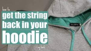 Rethread your hoodie pretty cool, huh ?? How To Get The String Back In Your Hoodie Quick Hack Youtube