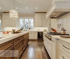 casual white maple and walnut kitchen