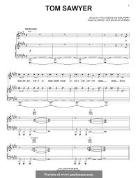 I don't want to break my left side of my piano because that side is my side where i play katyusha so good. Tom Sawyer Rush Por A Lifeson G Lee Partituras On Musicaneo