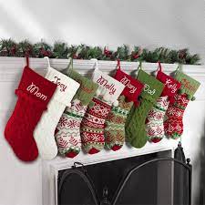 With exquisite stitching and desirable imagery these stockings could make a centrepiece for your christmas decorations. Knit Christmas Stockings In The Authentic Red Green And White Color Fashionarrow Com