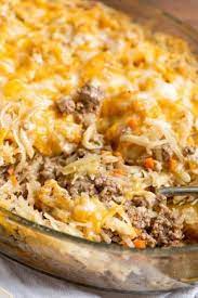Cheesy Beef And Hash Brown Casserole Recipe Beef Recipes For Dinner Ground Beef Recipes For Dinner Dinner Casseroles
