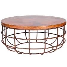 Search all products, brands and retailers of copper coffee tables: Axel Iron Coffee Table With Round Hammered Copper Top