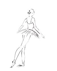 Ballerina Drawing Art Print Minimalist Art Black And White Drawing Ballet Dance Modern Art Ballerina Drawing Ballerina Art Ballet Drawings
