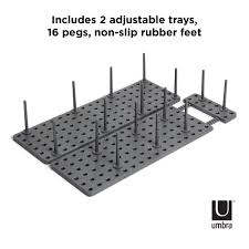 Maybe you would like to learn more about one of these? Umbra Peggy Kitchen Cupboard Shelf And Drawer Organizer Tray Adjustable Storage System For Food Containers Cookware Serveware Utensils And More Set Of 2 Charcoal 2 Count Buy Online At Best Price In Uae Amazon Ae