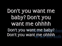The Human League Don T You Want Me Baby Lyrics 1981 Youtube