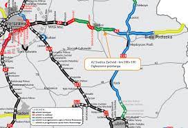 Kontynuując przebieg niemieckiej autostrady a12 z kierunku berlina , na terenie polski przebiega od granicy z niemcami w świecku przez poznań , konin i. Autostrada A2 Jedzie Dalej Na Wschod Gddkia Oglosila Przetarg Na Kolejny Odcinek Mapa Forsal Pl