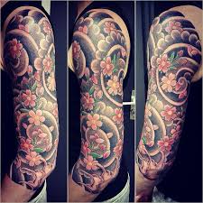 Japanese Sakura Half Sleeve By Royboytattoo Bodysuit Tattoos Tattoo Ideen Tattoos