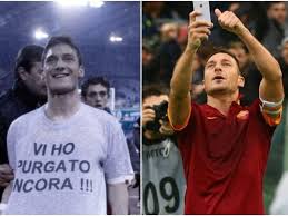 La reazione smadonnante di gabboman e il buon fabio ai pali presi dalla roma, ma soprattutto all'occasione di marusic allo scadere. Francesco Totti E I Derby Di Roma Una Storia Di Amore E Astio Con La Lazio