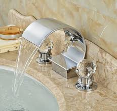 Beer taps, beer faucet, and beer tap handles all available at morebeer! Bathroom Faucets Diy Rozin Double Crystal Handles Bathtub Faucet Widespread 3 Holes Sink Mixe Luxury Bathroom Sinks Bathroom Faucets Waterfall Bathtub Faucet