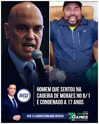 A Primeira Turma do STF condenou Fábio Alexandre de Oliveira a 17 anos de  prisão por participação nos atos golpistas de 8 de janeiro de 2023, na  terça-feira (05). O mecânico, de