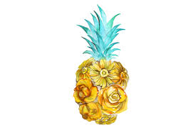 Download Floral Pineapple Svg Cut File By Creative Fabrica Crafts Creative Fabrica SVG Cut Files