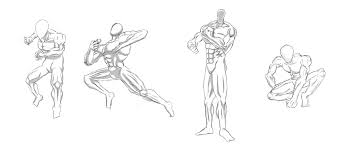 Anime Muscle Sketches By Blackwind677 On Deviantart Make a vertical line through the middle of the drawing area to help see if both sides of the body will be of relatively equal width. anime muscle sketches by blackwind677
