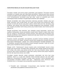 Agar pernyataan masalah penelitian menjadi efektif dalam perencanaan penelitian terapan, pernyataan tersebut harus memiliki karakteristik berikut (andrew dan hildebrand 1982): Https Dlscrib Com Download Pernyataan Masalah Kajian Dalam Penulisan Tesis 5a56d38ae2b6f5df258c3a3e Pdf