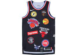 Supreme Nike/NBA Teams Authentic Jersey Black - SS18