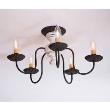 Check spelling or type a new query. Irvin S Tinware 5 Light Thorndale Semi Flush Mount Ceiling Light In Vintage White