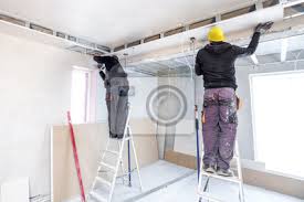 So bringst du die indirekte beleuchtung (lichtvouten) in deinem deckensegel unter. Abgehangte Decken Trockenbau Decke Fototapete Fototapeten Trockenbau Verputzen Stuckateur Myloview De