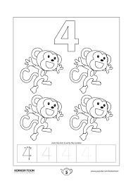 numbers coloring book for kids number 4 coloring books numbers for kids numbers preschool