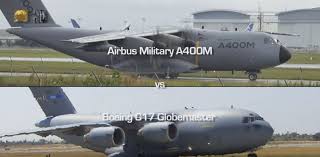 How can you compare two cargo aircraft—with one carrying more than double the cargo load of the other, you know, as in their primary miss A400m Vs C17