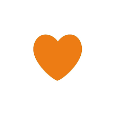 Orange Heart Vinyl Wall Decals Set Of 36 Heart Wall Stickers Heart Wall Decal Heart Wall Art