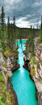 Athabasca Falls Canyon In Jasper National Park Alberta Canada Cool Places To Visit Places To Travel Canada Travel