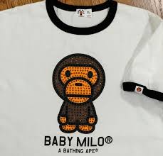 A bathing ape baby milo x spongebob x patrick tee. A Bathing Ape Baby Milo Ringer T Shirt Size Xl Roots