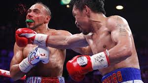 Welterweight champ manny pacquiao scored a thrilling split decision victory over previously unbeaten champion keith thurman in a fight of the year candidate at mgm grand in las vegas and live on. Boxen Boxlegende Manny Pacquiao Gewinnt Wba Titel Gegen Thurman Augsburger Allgemeine