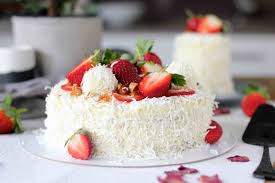 White Chocolate Coconut Raffaello Layer Cake Recipe Baking Chocolate Coconut Cake
