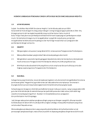 Kertas kerja mohon peruntukan pertandingan tarian. Kertas Kerja