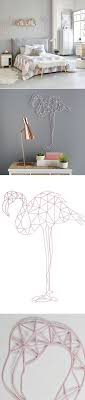 Deco Murale Flamant Rose En Fil De Metal H 77cm Erika Maisons Du Monde Bedroom Lighting Diy Decor Room Diy