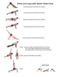 Arm And Leg Strength Printable Vinyasa Sequence Twist Yoga Yoga Fitness
