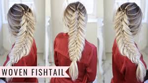 Can't decide if you want all of your hair up or down? Woven Fishtail Braid By Sweethearts Hair Youtube