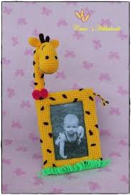 Picture ornament frames allow you to display pictures of your entire family dispersed throughout the christmas tree this year. Picture Frame Giraffe Frame Crochet Picture Frame