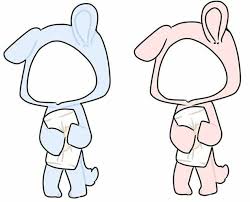 Cute Bunny Pijamas 2020 Animasyon Arka Plani Boyama Kitaplari Anime Kiz Cizimleri