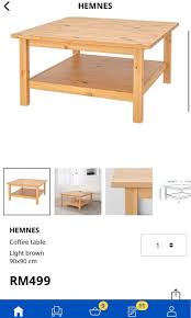 Care instructions wipe clean using a damp cloth and a mild cleaner. Ikea Hemnes Coffee Table Home Furniture Furniture On Carousell
