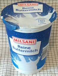 Almanlar bunun meyveli versiyonunu da tuketirler. Reine Buttermilch Milsani 500 G