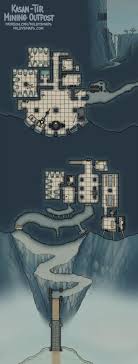 Kasan Tir Mining Outpost 32x84 Roll20 In 2020 Outpost Game Master Lighting Maps