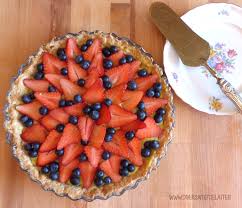 Avremo cura di lavare la frutta e di tagliarla, riponendola sulla crema. Crostata Senza Latticini Crema Veg Al Limone Fragole E Mirtilli
