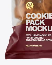 Download Matte Cookies Pack Mockup In Flow Pack Mockups On Yellow Images Object Mockups PSD Mockup Templates