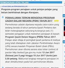 Permohonan atas talian dibuka mulai 11 mac 2021 (khamis) sehingga 23 mac 2021 (selasa) di portal esila berikut dikongsikan maklumat lanjut tentang program ijazah dalam negara 2021 untuk makluman bersama. Smf Medic Sur Twitter Biasiswa Permohonan Jpa Bagi Program Ijazah Dalam Negara Pidn Sesi 2017 Dibuka Mulai 13 19 Jun 2017 Pelajar Tahun 1 Digalakkan Memohon Https T Co Fcxukjpgnn