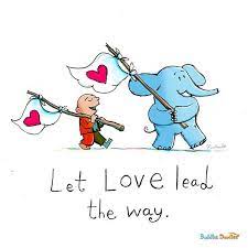 Today's Doodle ❤️ Image description for today's doodle: Zed (a little monk in an orange robe) is walking with Ooty (the pale blue elephant) and they both have a flag pole made