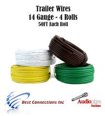 If you are rewiring your trailer completely, check out our. Trailer Light Cable Wiring For Harness 50ft Spools 14 Gauge 4 Wire 4 Colors Ebay