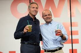 Carlos brito, ceo of ab inbev, the world's largest brewer, is to step down from his post with effect from july. Photo Of Howard Schultz Chairman And Chief Executive Officer Of Starbucks And Carlos Brito Chief Executive Officer Of Anheuser Busch Inbev Available On Business Wire S Website And The Associated Press Photo Network