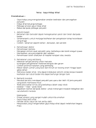Another menu diet yang sihat, ayam bakar lemon herb! Unit 8 Gaya Hidup Sihat