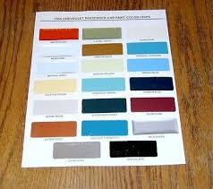 1956 Chevy Paint Chip Chart All Original Colors Usa Made Ebay