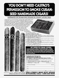 For example, saint luis rey cuban cigars were the brand of choice for frank sinatra and james coburn. Thompson Cigar Co You Don T Need Castro S Permission To Smoke Cuban Seed Handmade Cigars Brand History